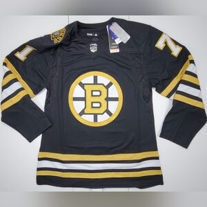 Adidas Boston Bruins Hockey Jersey Taylor Hall 100th IM8282 Men's Size 52 New